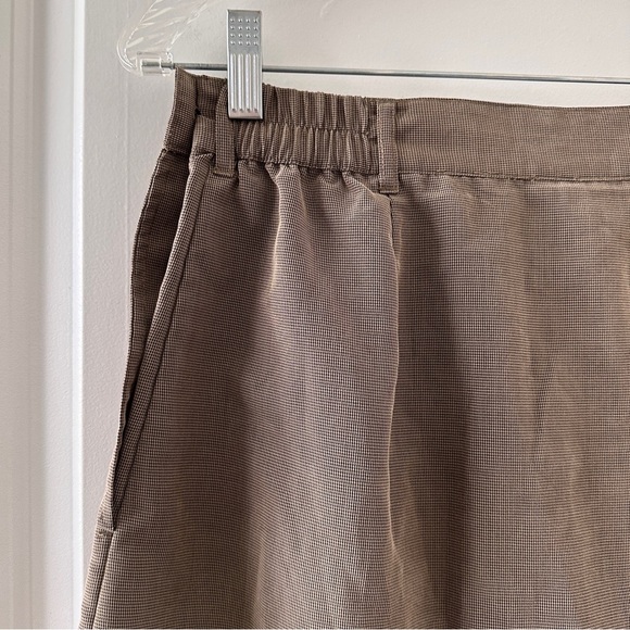 Vintage Exofficio Brown Houndstooth Mini Skort Women’s Size 8 Preppy Academia - Picture 13 of 17